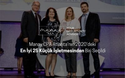 Manay CPA Atlanta'nın En İyi 25 Küçük İşletmesinden Biri Seçildi